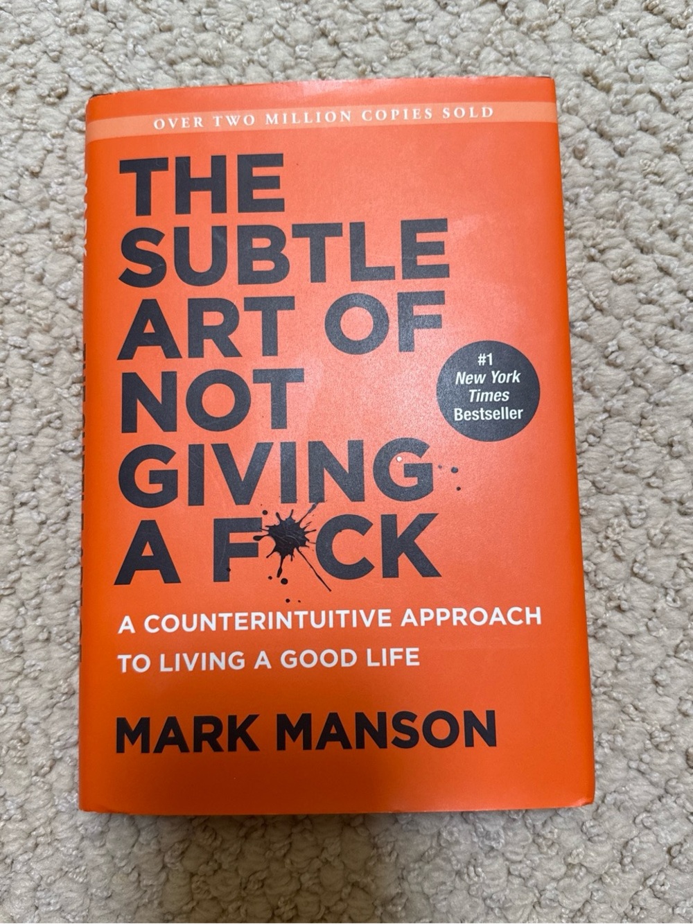 The Subtle Art of Not Giving a F*ck - Orange Cover Book